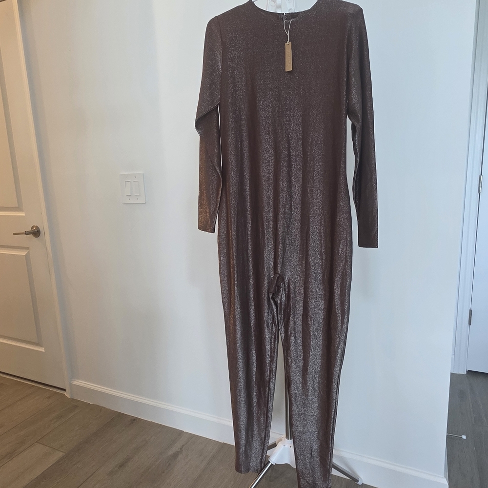 SKIMS Shimmer Catsuit Cocoa 2X NWT